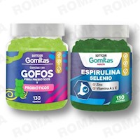 PACK 2 GOMITAS GOFOS NIÑOS + ESPIRULINA ADULTOS SOTTCORLABS